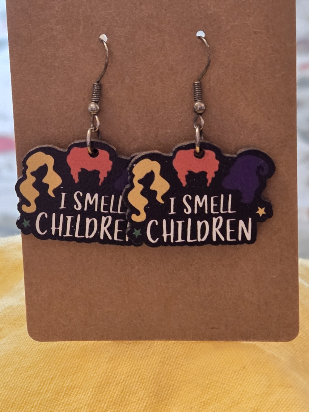 "I Smell Children" Multicolor Halloween Earrings- Perfect For Teachers!
